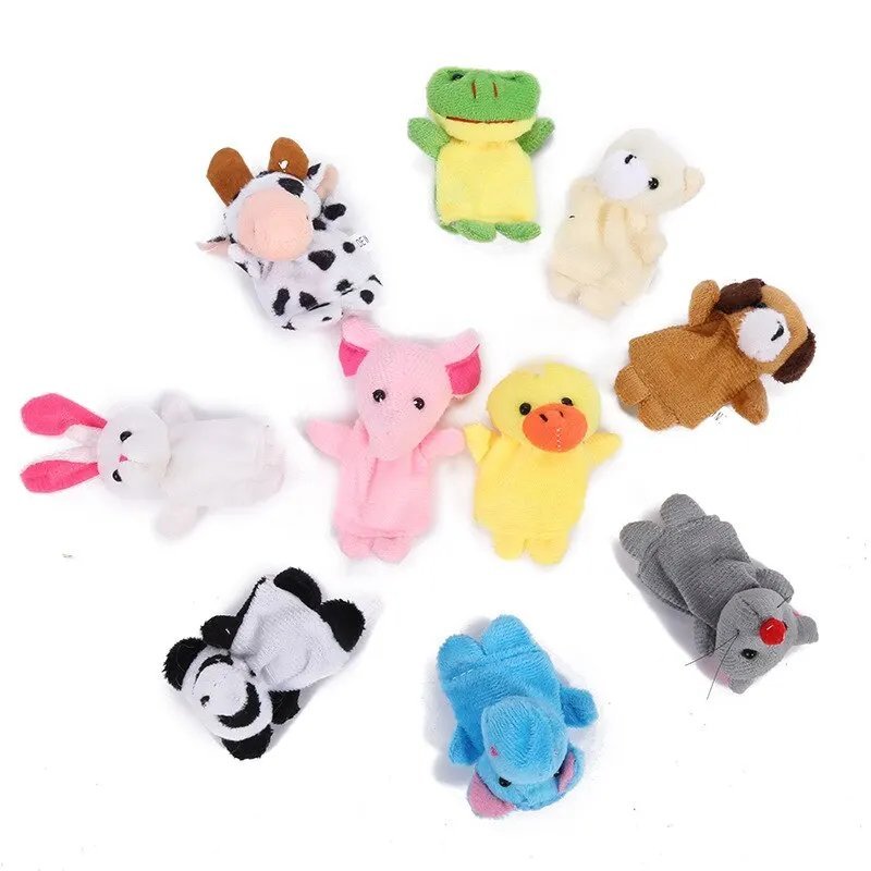 1/5/10 Pcs Cartoon Hand Doll Finger Puppet Baby Children Story Early Education Soothing Doll Plush Toy - Image 4