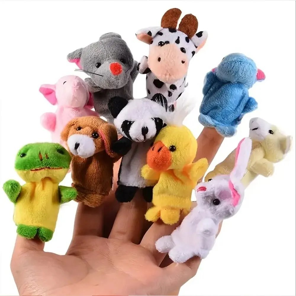 1/5/10 Pcs Cartoon Hand Doll Finger Puppet Baby Children Story Early Education Soothing Doll Plush Toy - Image 5