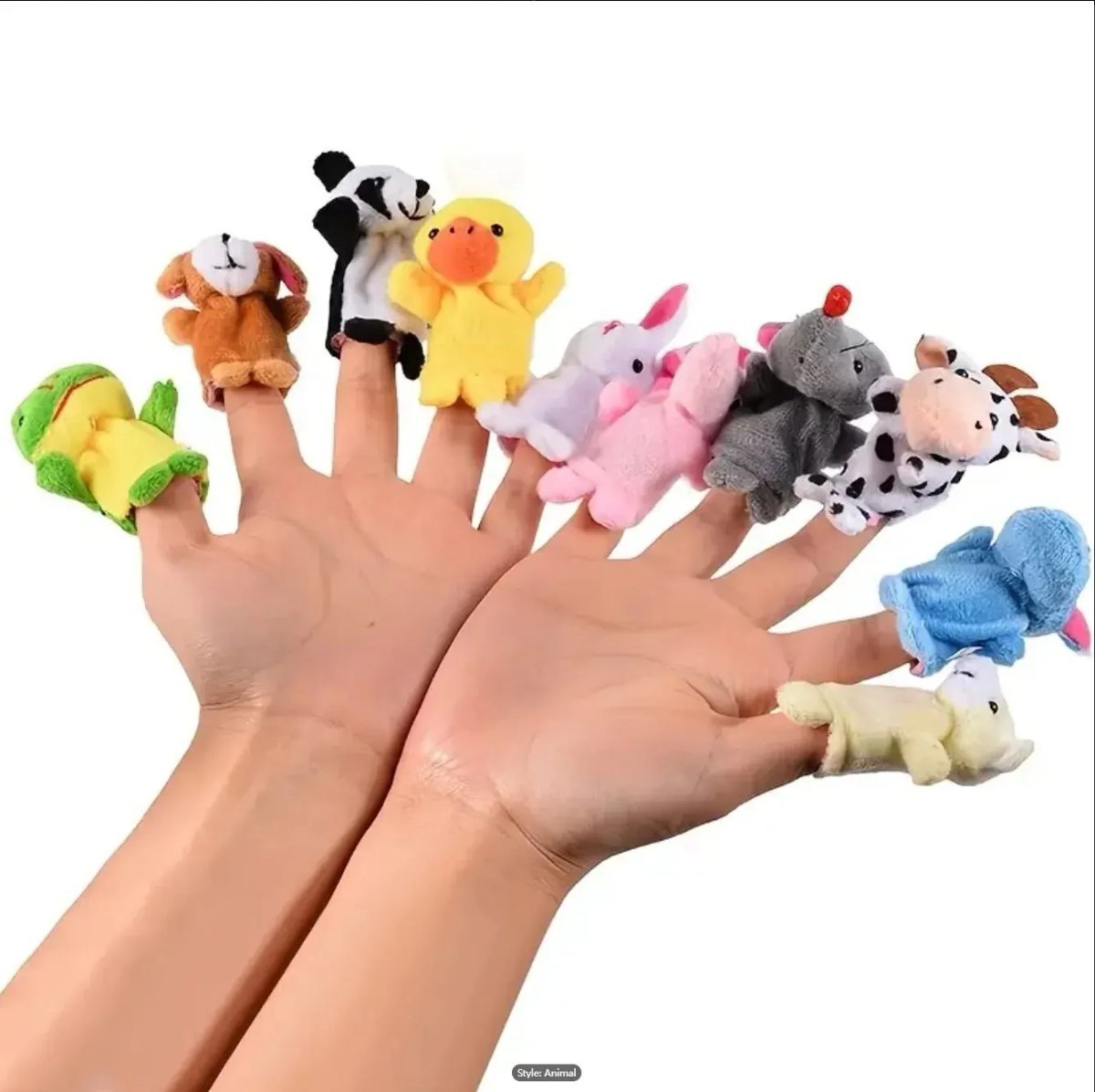 1/5/10 Pcs Cartoon Hand Doll Finger Puppet Baby Children Story Early Education Soothing Doll Plush Toy - Image 6