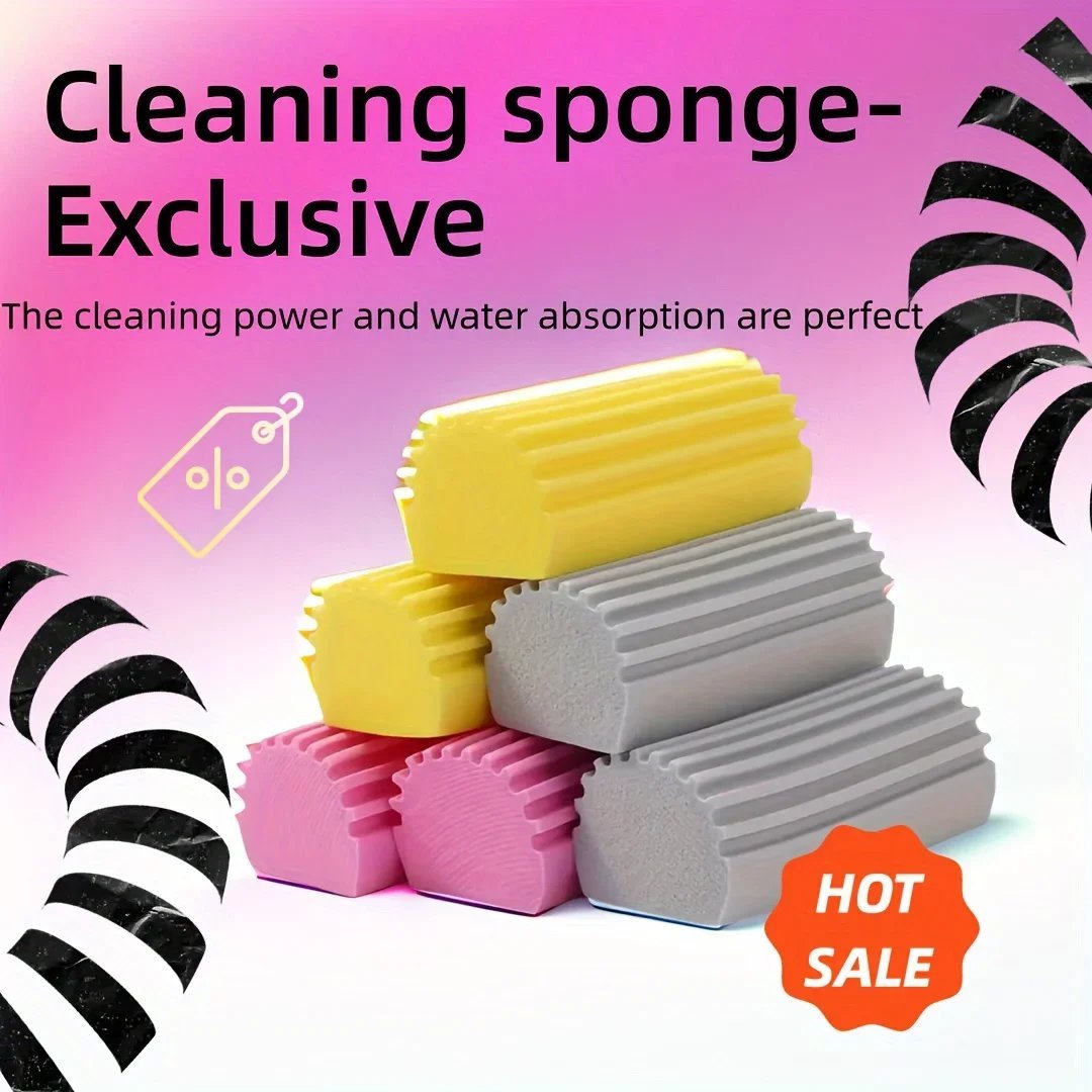 5Pcs Damp Clean Duster Sponge Portable Clean Brush Duster Cleaning Tool for Cleaning Blinds Glass Vents Radiators Mirrors Window - Image 2