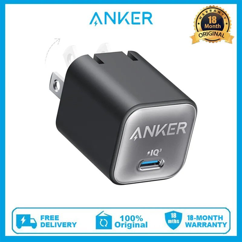 Anker USB C GaN Charger 30W 511 Charger (Nano 3) PIQ 3.0 Foldable PPS Fast Charger - Image 1