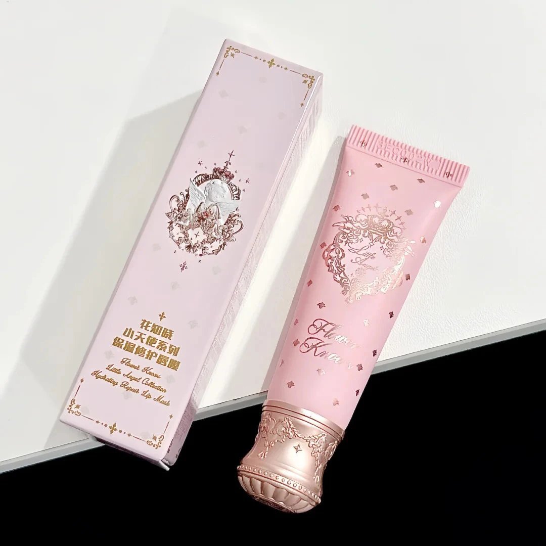 Flower Knows Little Angel Vegan Repair Lip Mask Hyaluronic Acid 24H Hydration Tinted Lip Care Lightweight Glossy Finish - Image 6