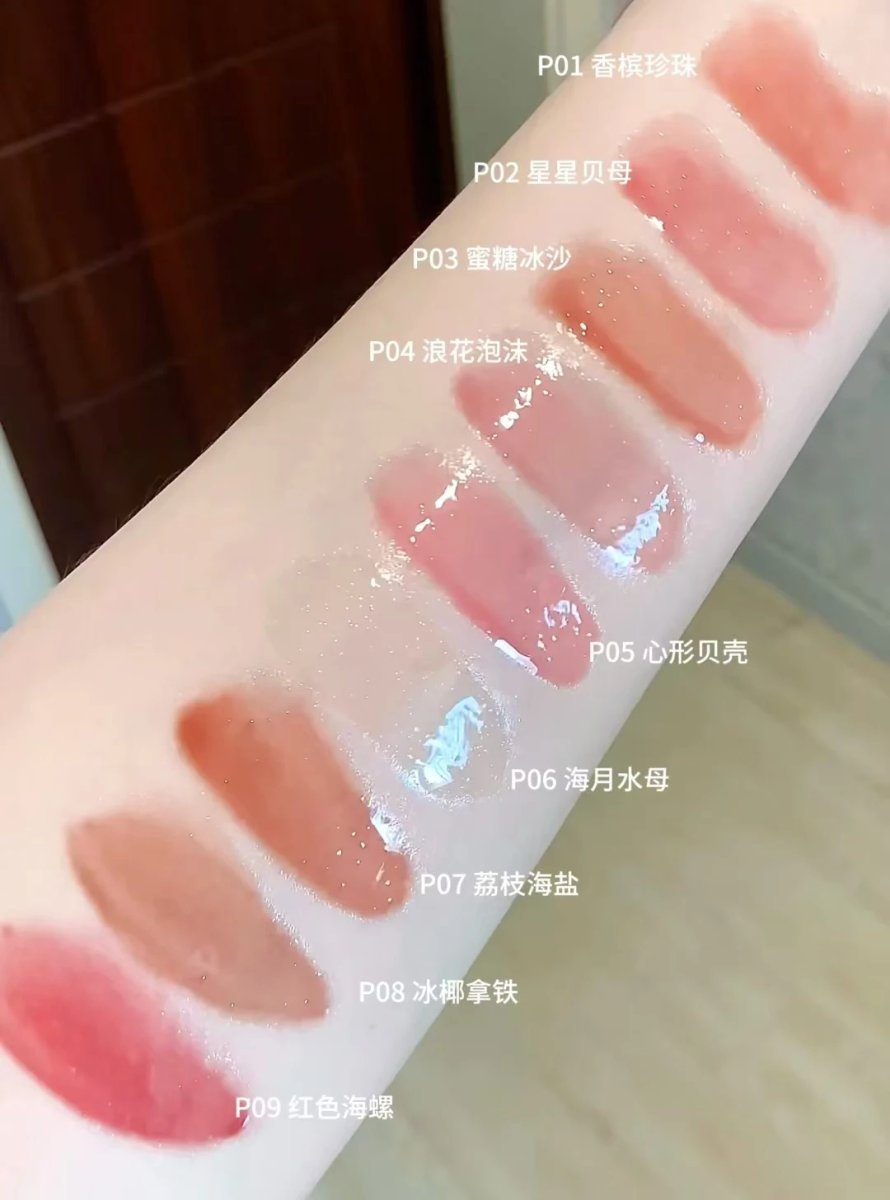 Flower Knows Shell‘s Pearl Collection Lip Glaze Moisturizing Mirror With Hyaluronic Acid Lipgloss Hydrating For Dry Lip - Image 4