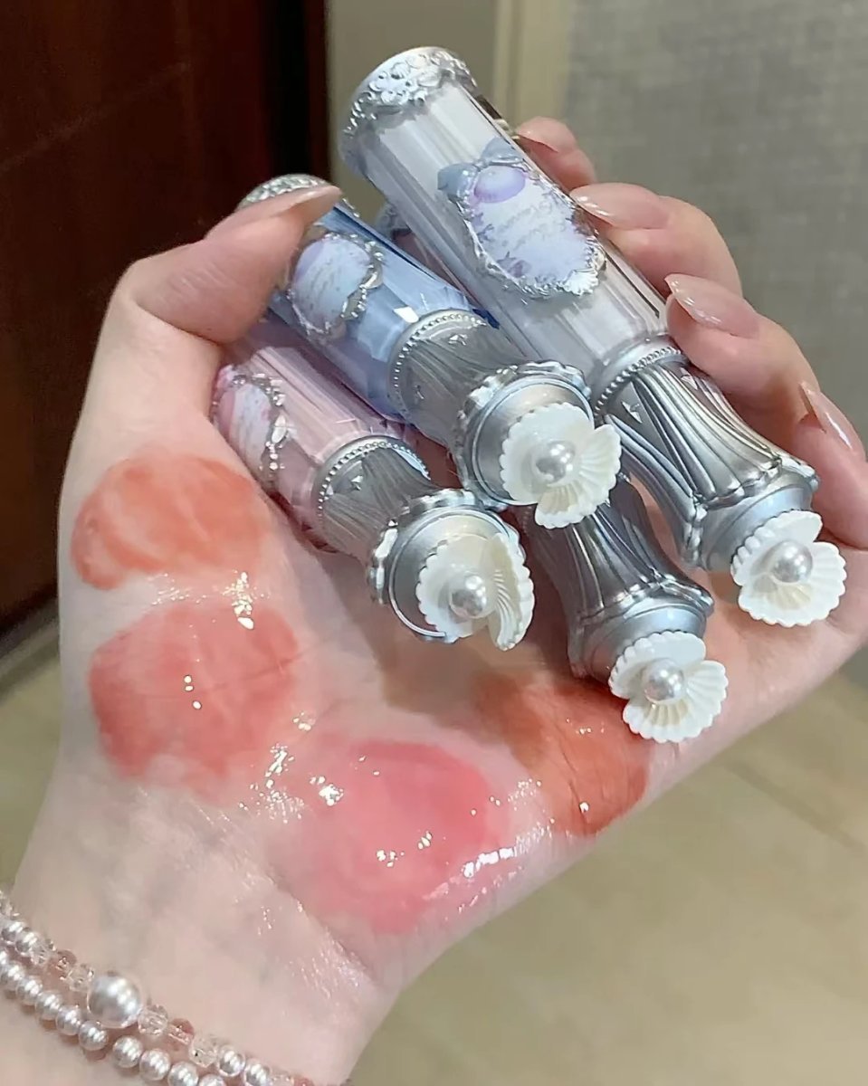 Flower Knows Shell‘s Pearl Collection Lip Glaze Moisturizing Mirror With Hyaluronic Acid Lipgloss Hydrating For Dry Lip - Image 6