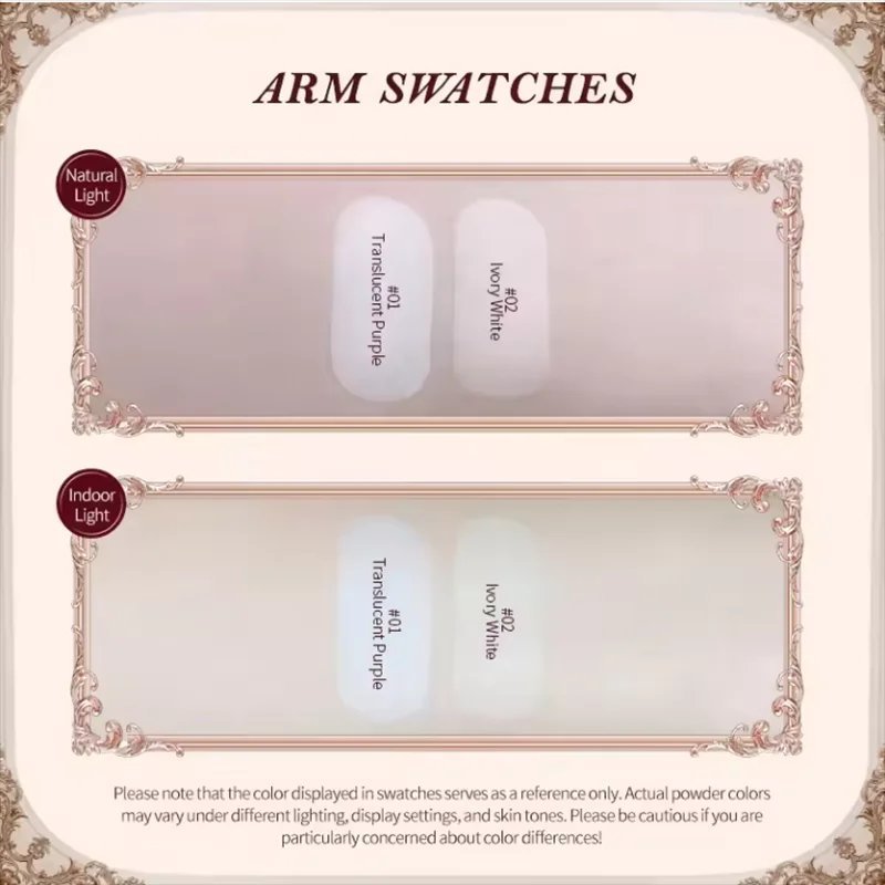 Flower Knows Strawberry Cupid Collection Pressed Powder Mineral Makeup Powder Foundation With Concealer & Finishing Vegan - Image 6