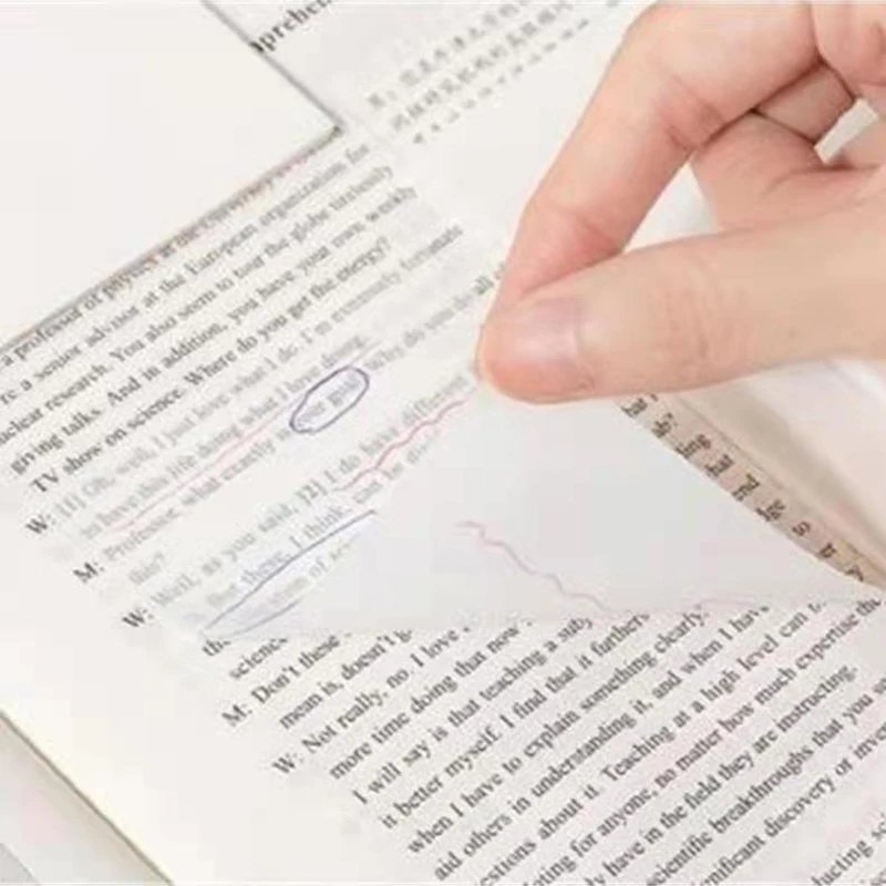 Transparent Sticky Notes 50 sheets 6 Colours 75*75mm Pad Bookmark Marker Memo Sticker Paper Office School Supplies - Image 4